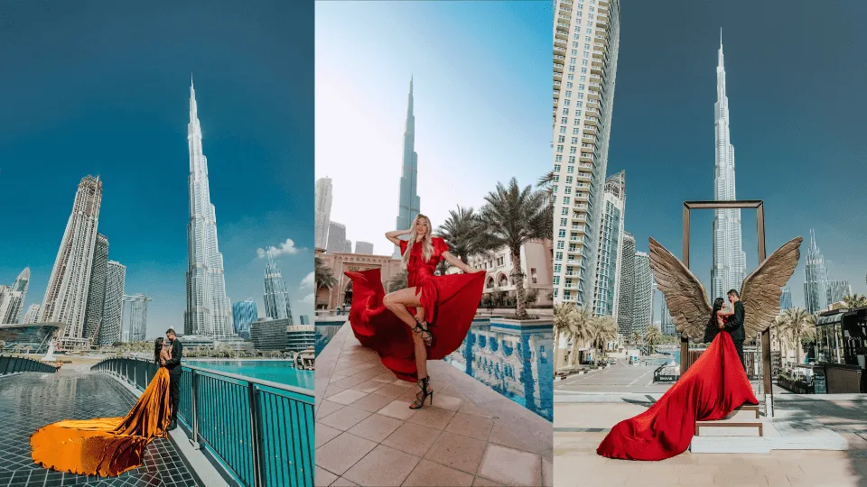 Burj Khalifa Flying Dress Videography Shoot it - Image 1